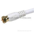 White RG6 Quad Shield Coaxial Cable
